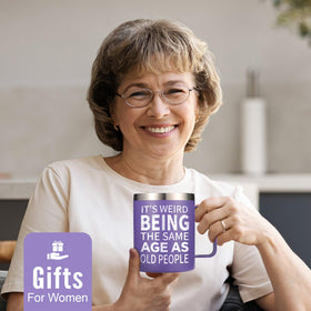 NOWWISH funny text mug ITS WEIRD for gifting to friends
