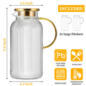 NOXKECION golden lid dual opening for controlled pouring and filtration
