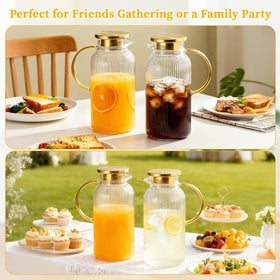 NOXKECION versatile pitcher for iced tea, coffee, lemonade and more