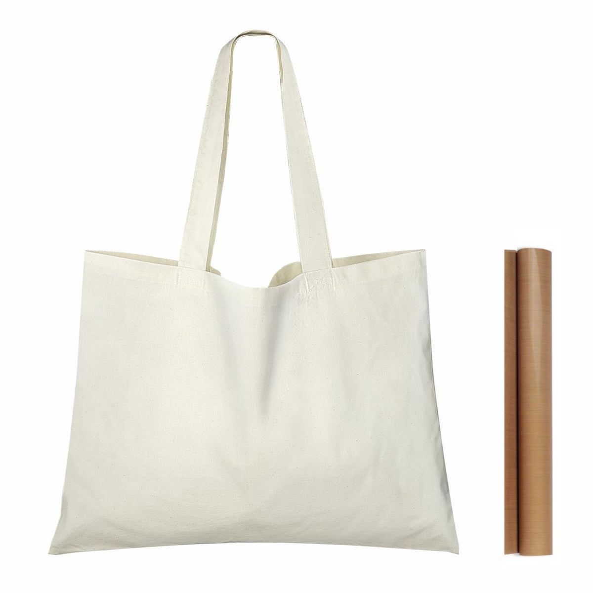 NPBAG 25-pack natural cotton tote front view for easy everyday carry