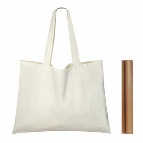 NPBAG 25-pack natural cotton tote front view for easy everyday carry