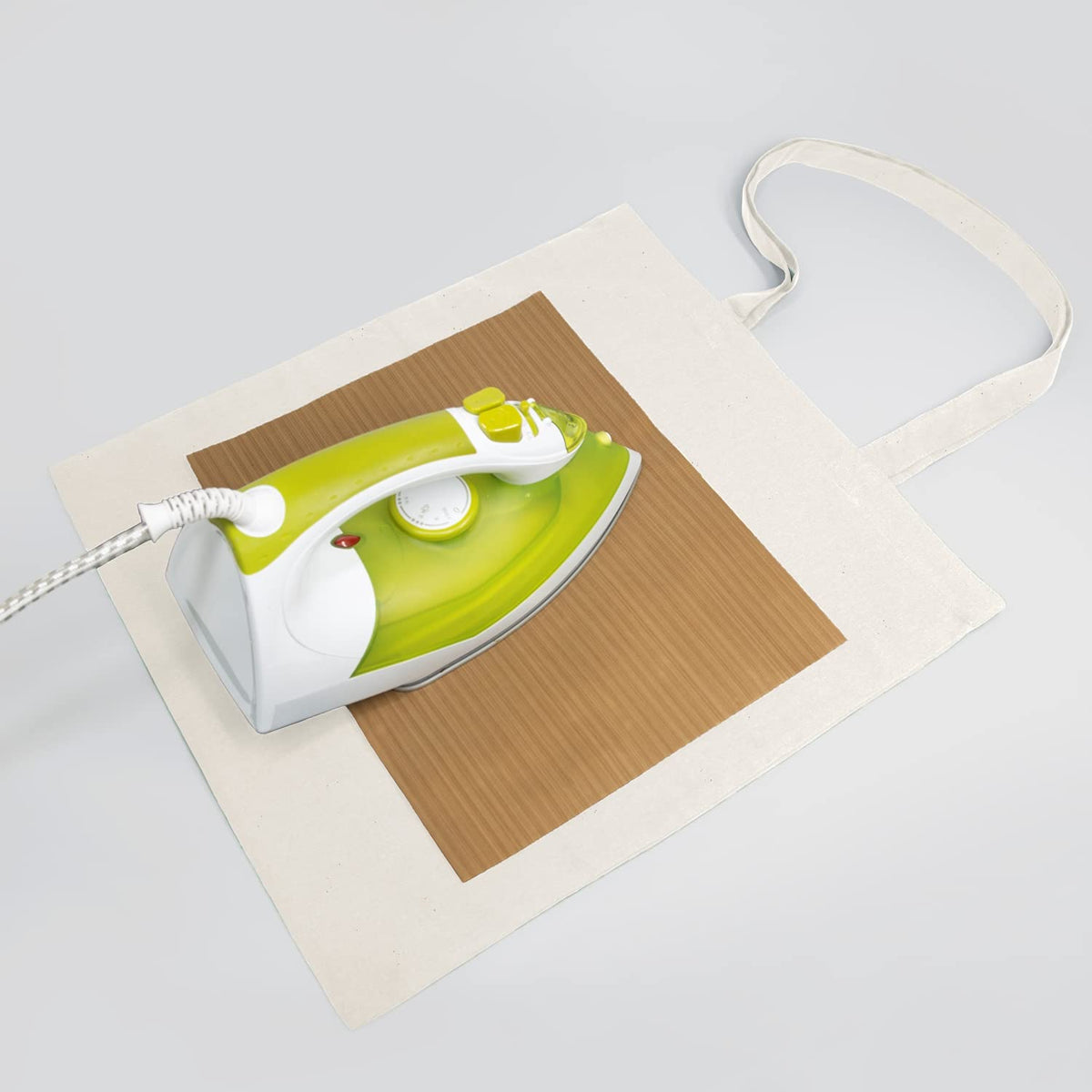 NPBAG PTFE sheet included enables easy heat transfer printing prep