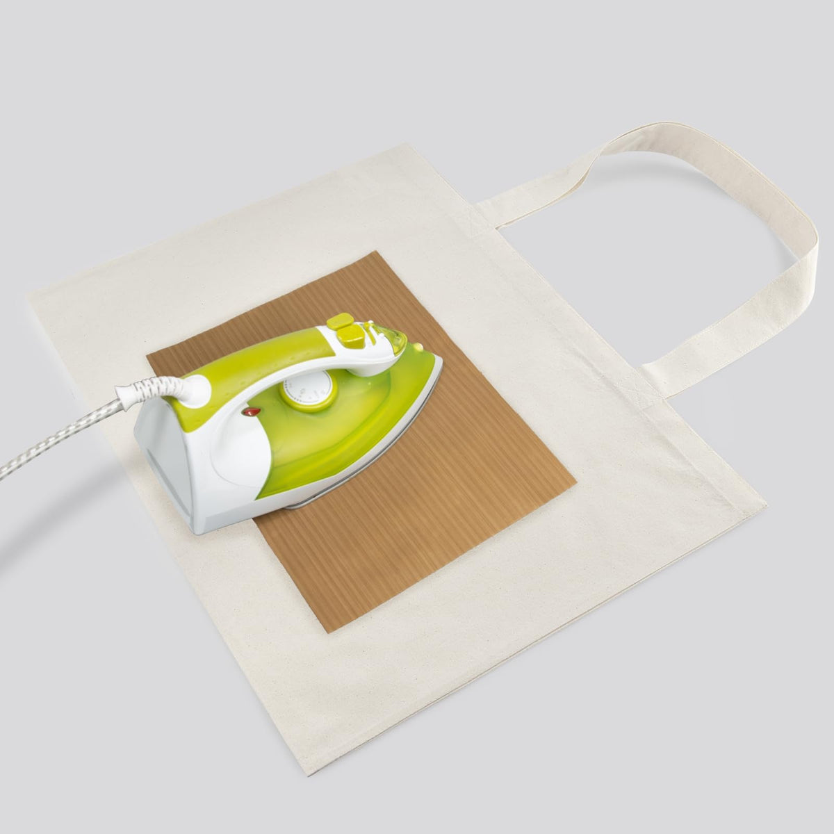 Inside view of PTFE sheet in NPBAG tote for heat transfer printing
