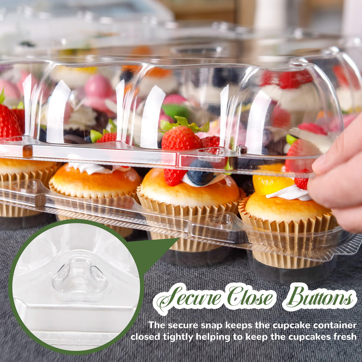 NPLUX 24-count cupcake pack stacked for bulk display