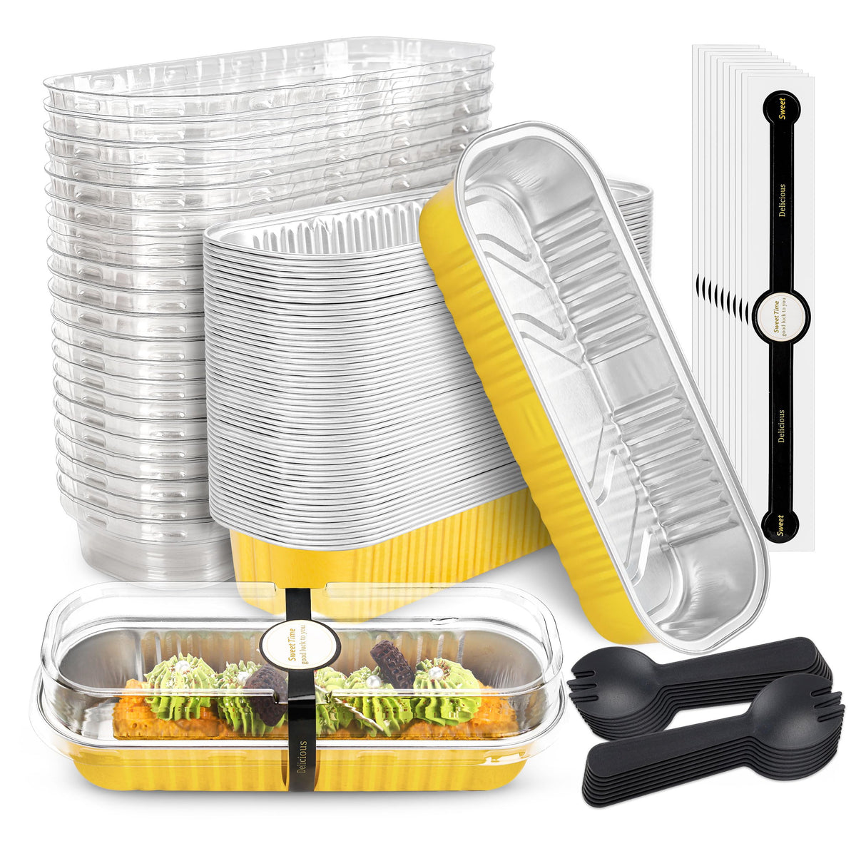 NPLUX mini cake pans with lids offer neat, portable portions for celebrations.
