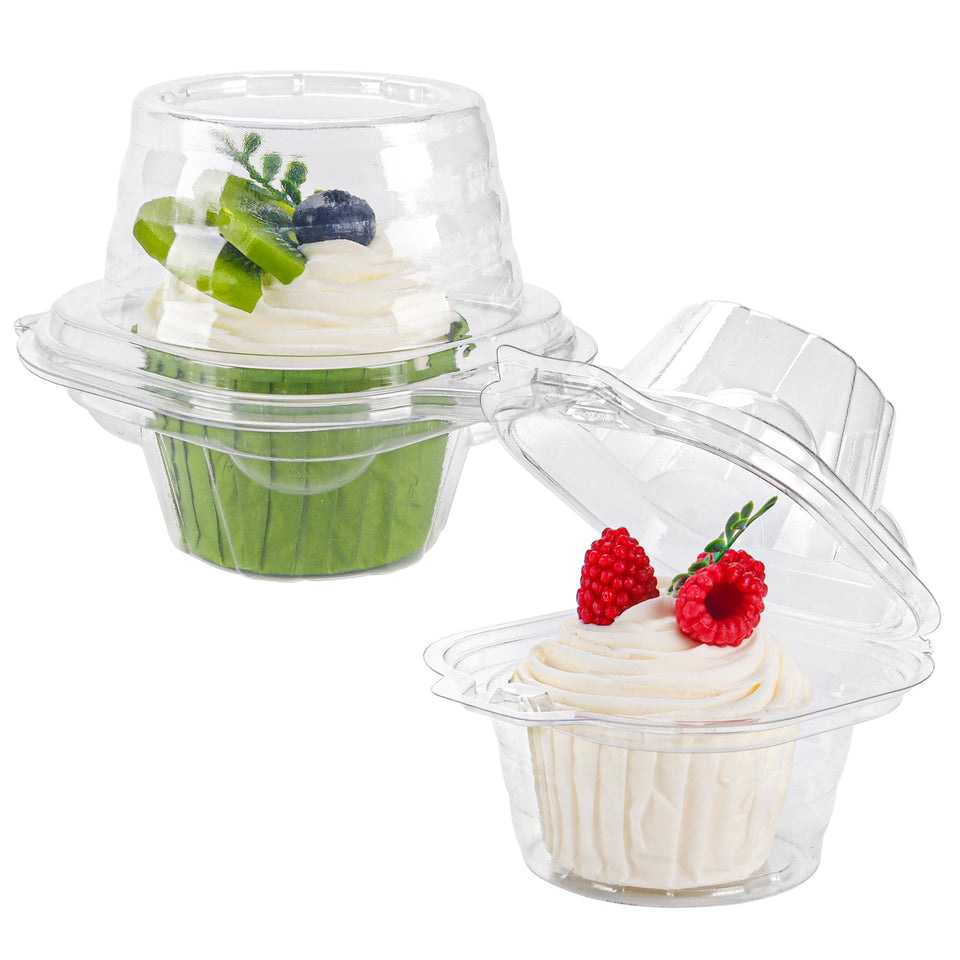 NPLUX 60-pack cupcake containers ready for gifting and display.