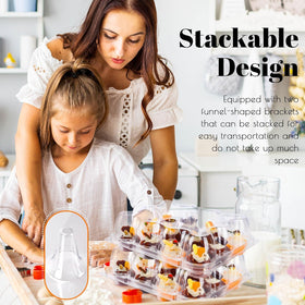NPLUX clear display box ideal for weddings, cafes, and pastry shops.