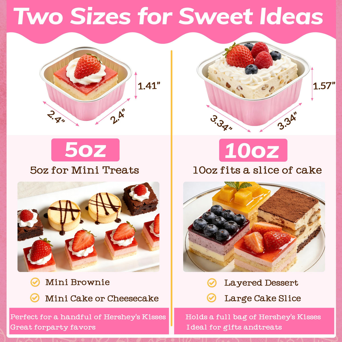 NPLUX clear lids protect treats while allowing quick content identification for event displays