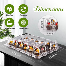 NPLUX cupcake box stackable design keeps cupcakes organized