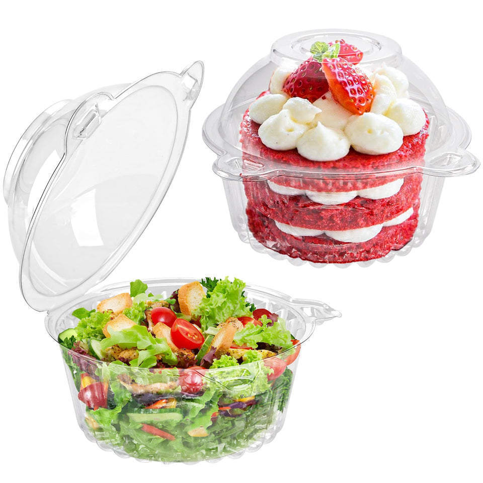 NPLUX cupcake container with a deep dome showcasing a dessert's texture and appeal.