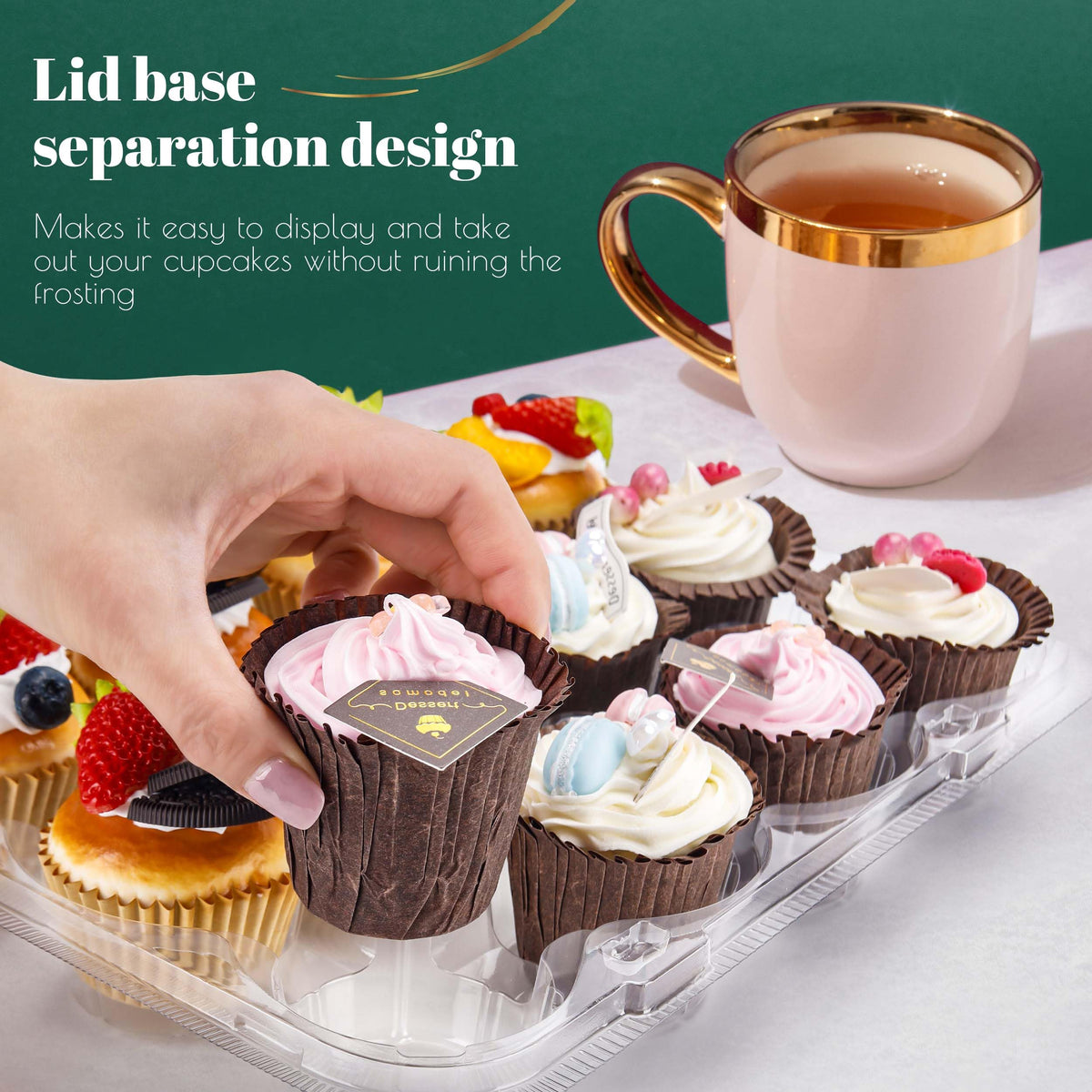 NPLUX 144-liner set included keeps baking prep organized