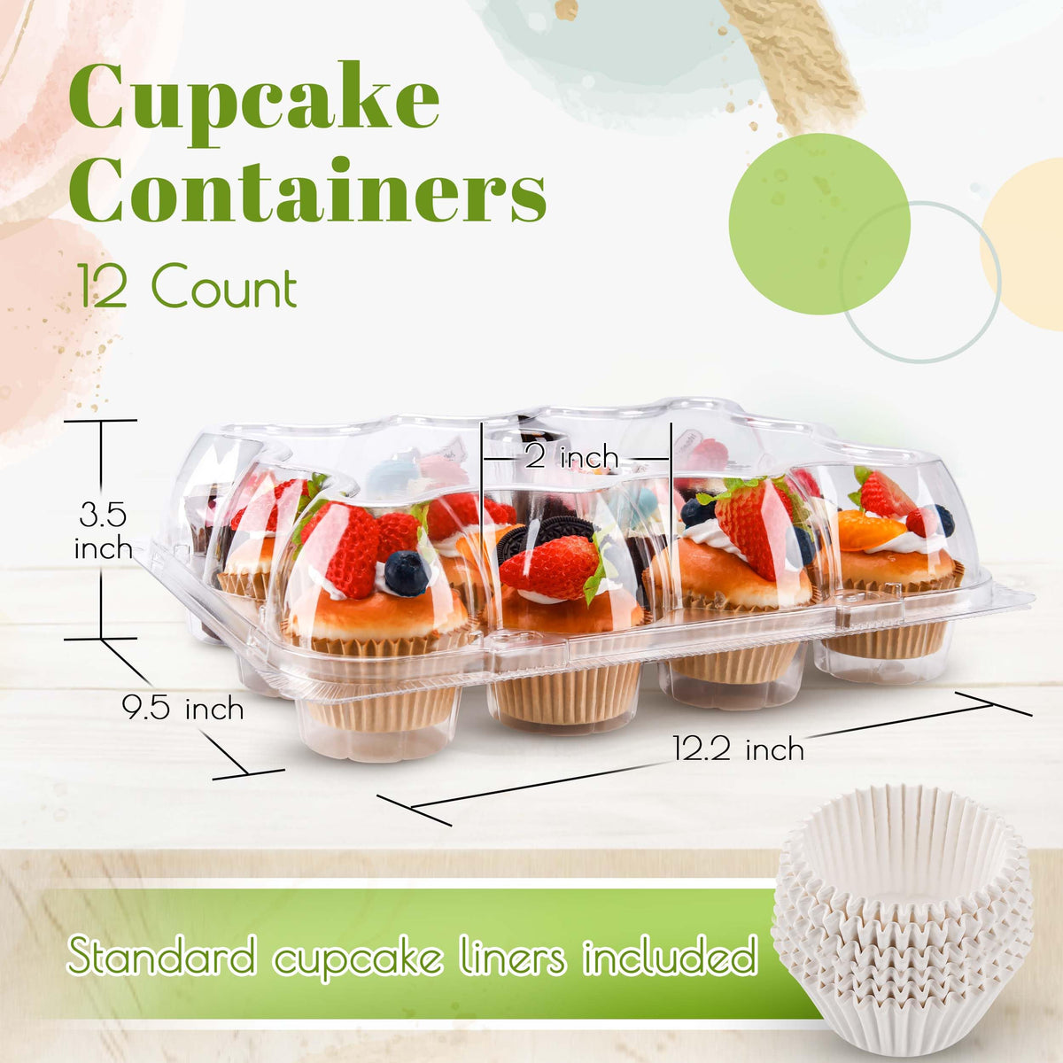 NPLUX detachable tall dome lids protect frosting during transport