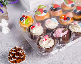 NPLUX versatile containers suitable for cakes, muffins, and party desserts