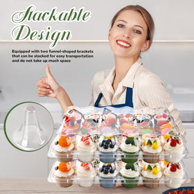 NPLUX include liners for immediate cupcake setup and display