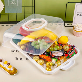 NPLUX dishwasher-safe cupcake storage for quick cleanup after baking.