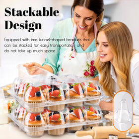 Reusable NPLUX cupcake boxes maintain fresh appearance