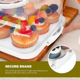 NPLUX durable plastic cake storage ensures lasting reliability during transport.