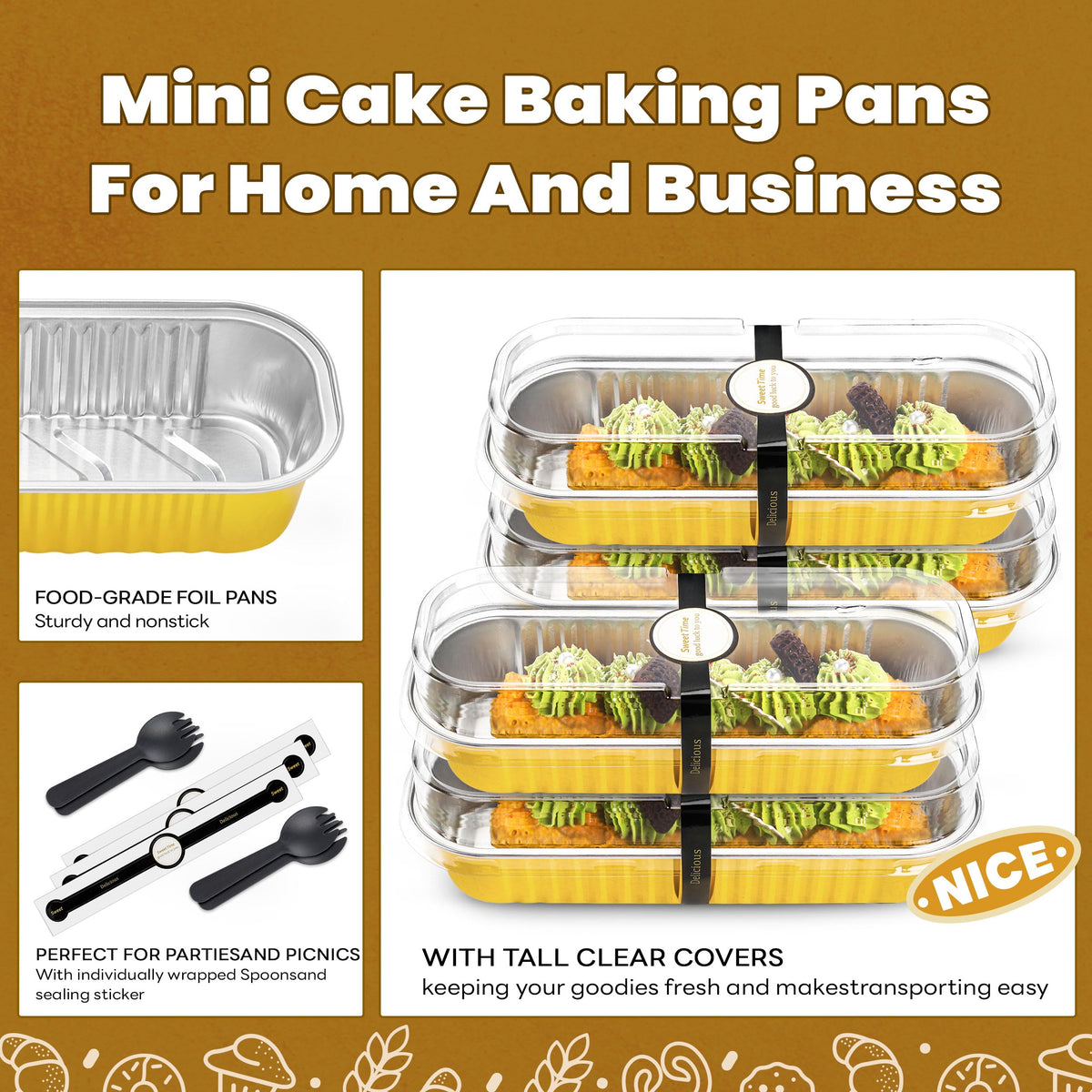 NPLUX reusable pans are safe for oven, fridge, and air fryer use.