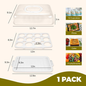 NPLUX multipurpose cupcake holder tray offers versatile organization for treats.
