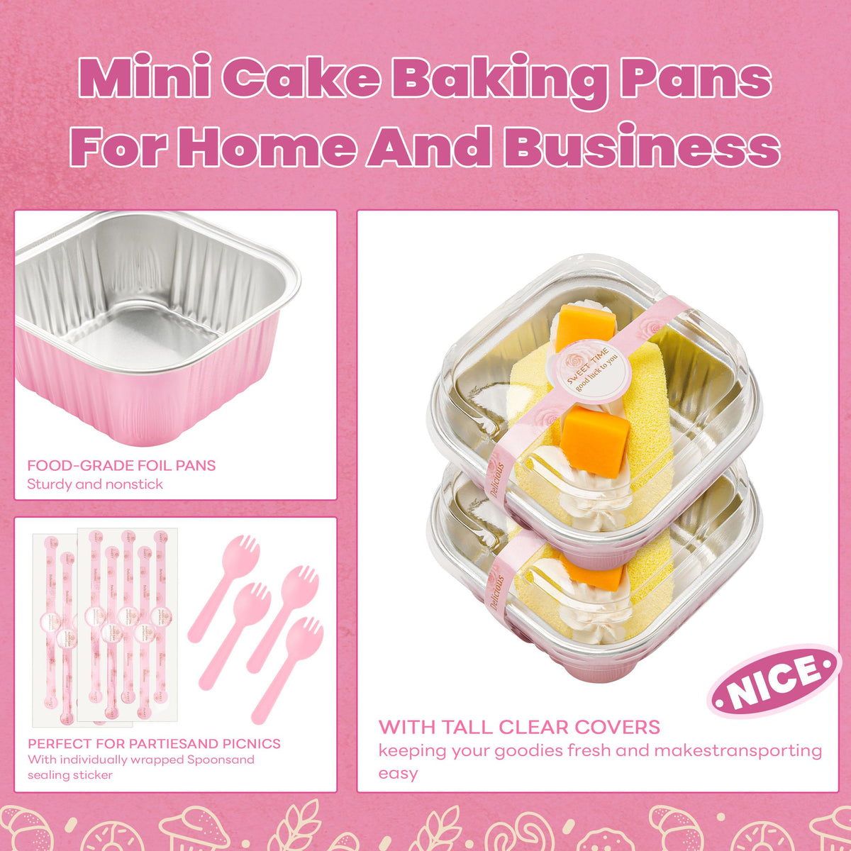 NPLUX mini pans suitable for puddings and soufflés, versatile dessert vessels.
