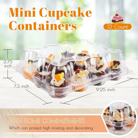 NPLUX stackable cupcake box saves space during transport and display.