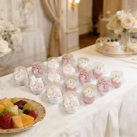 NPLUX stackable cupcake box simplifies display and shipping.