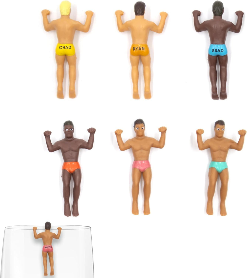 NPW Drinking Buddies markers cling to glasses for quick drink identification at parties.