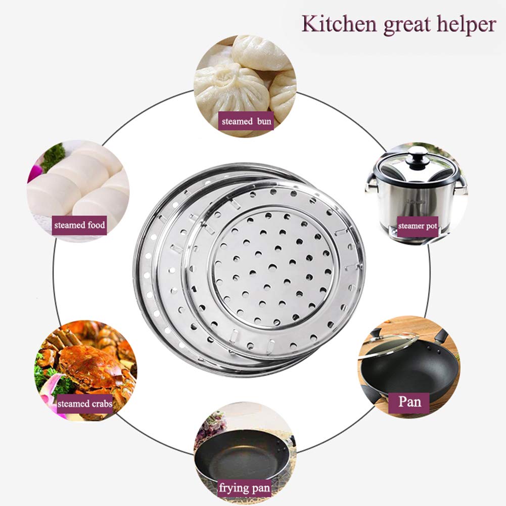 NRDBEEEC round steaming rack for 9.33 inch pots increases capacity.