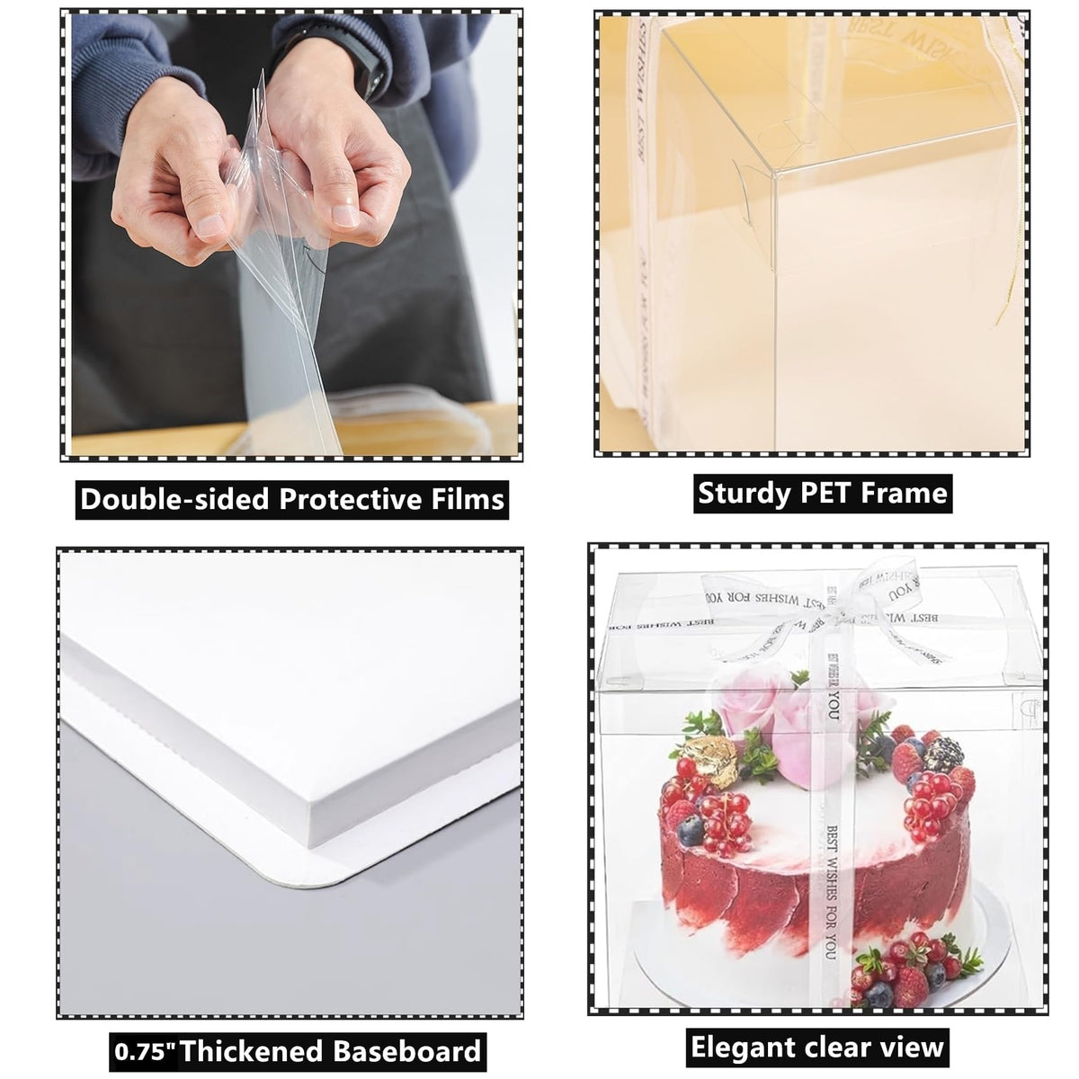 NROZIET sturdy cardboard construction for reliable cake protection.
