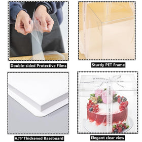 NROZIET sturdy cardboard construction for reliable cake protection.
