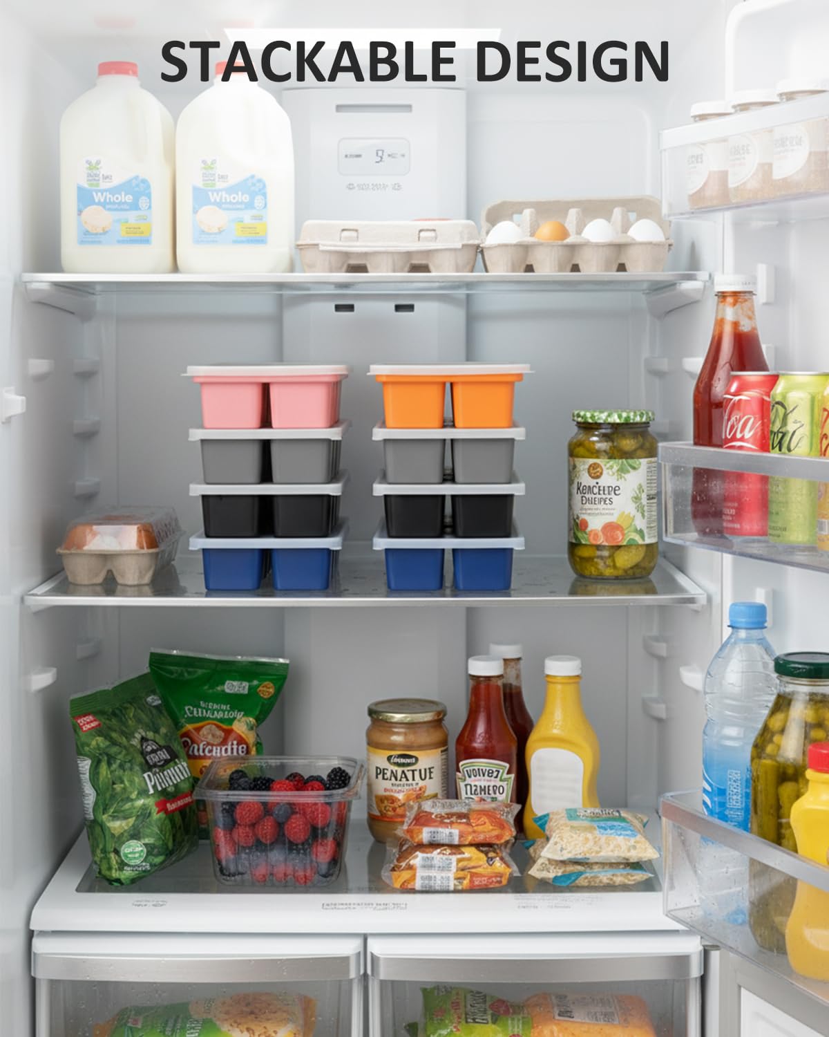 NRTBAI dishwasher-safe silicone trays clean up in minutes.