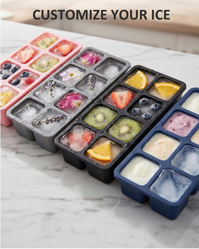 NRTBAI leakproof lid keeps cubes pristine and freezer odor-free.