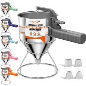 NSDXK 40oz batter dispenser ready for smooth pouring and precise portions