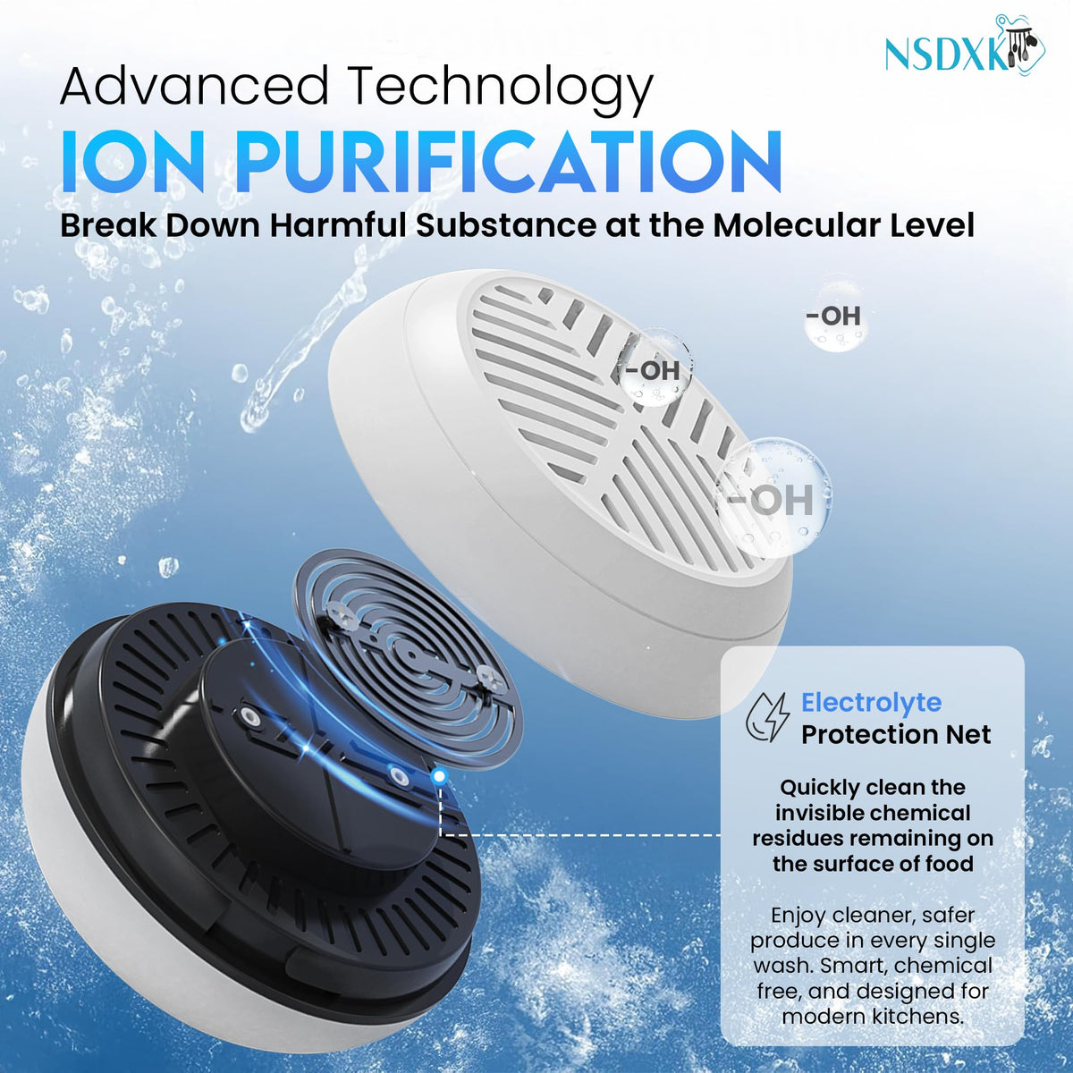 NSDXK IPX7 waterproof cleaner designed for safe water-side operation