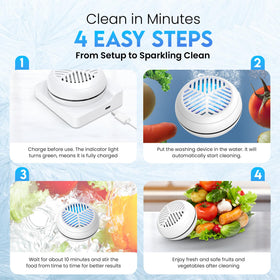 NSDXK travel-friendly cleaner fits in a bag for fresh produce anywhere