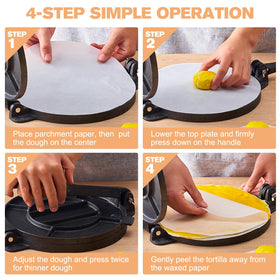 NSIRONS press shown with parchment paper for easy release and cleanup