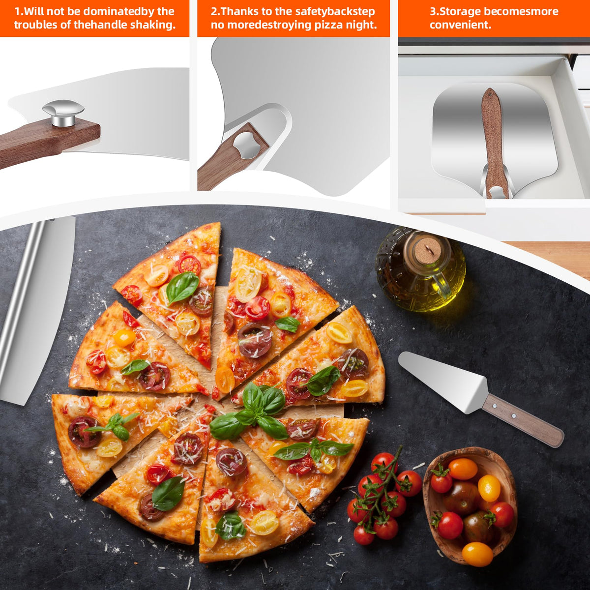 Nsoyos peel with handle extended for greater reach