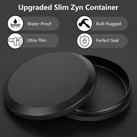 NuBonsey Slim Metal Zyn Container in pocket ready for on-the-go pouches.