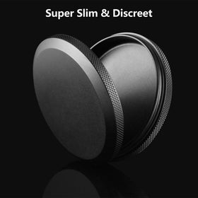 NuBonsey Slim Metal Zyn Container open lid highlighting airtight seal for freshness.