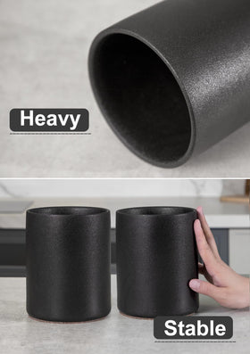 Nucookery ceramic holder filled with utensils for easy reach.