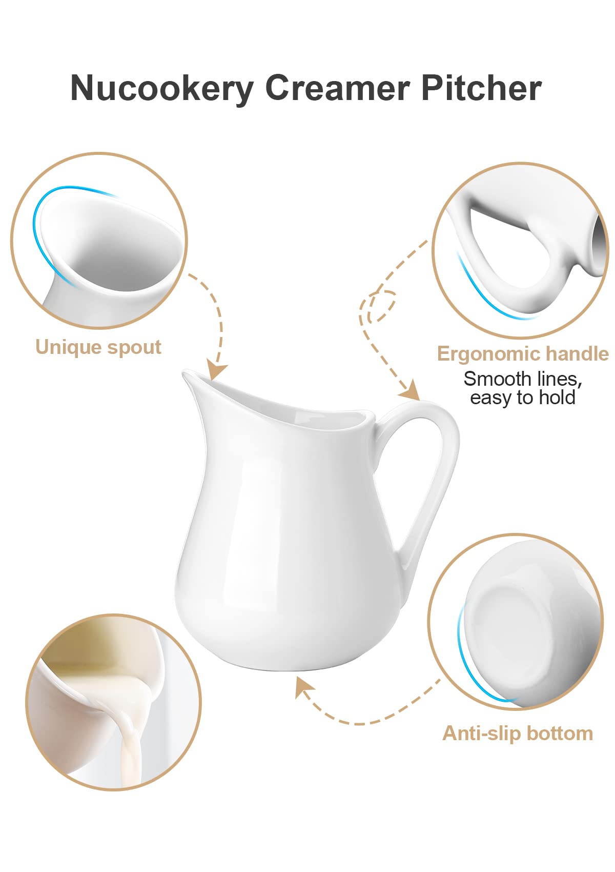 Nucookery high-temperature ceramic pitcher combining durability with style