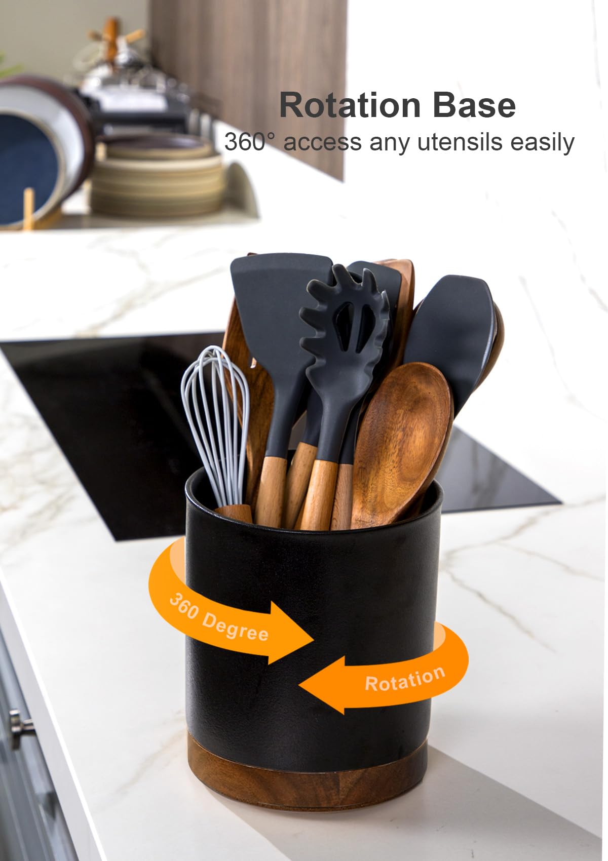 Nucookery stable ceramic base provides weight and durability