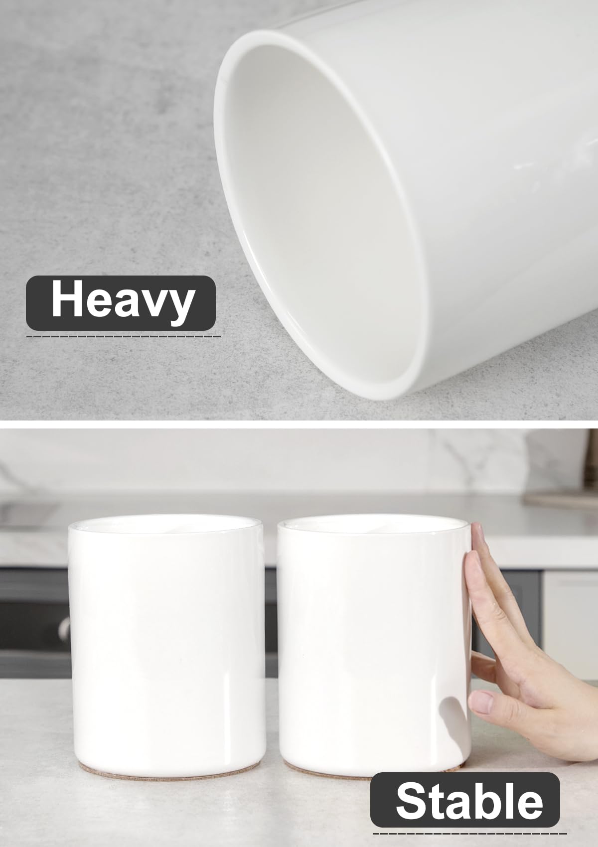 Nucookery multi-use holder doubles as a brush, plant, or wine chiller accessory.