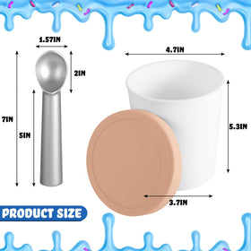 Nuenen spoon included with containers for easy serving and cleanup.