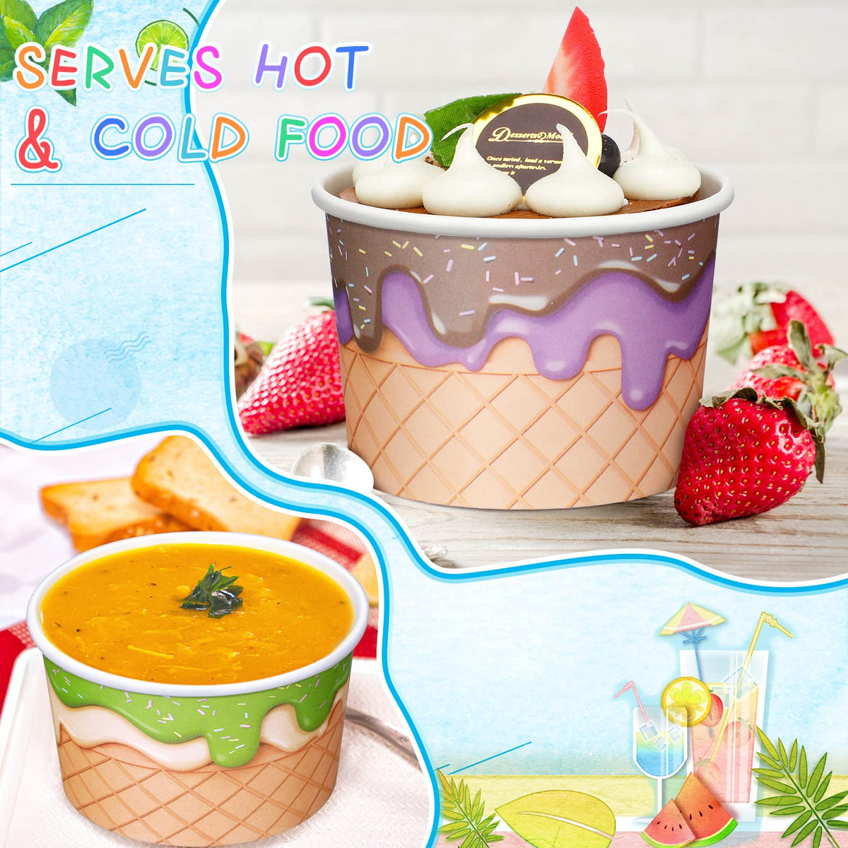 Nuenen pool party dessert cups simplify outdoor entertaining.