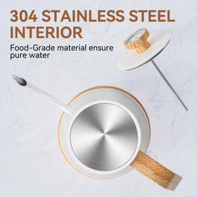 Nueve&Five kettle auto shut-off and boil-dry protection for safe operation.