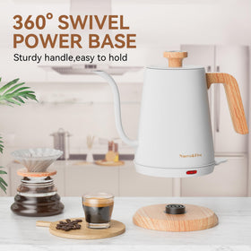 Nueve&Five gooseneck kettle designed for precise hand-pour brewing.
