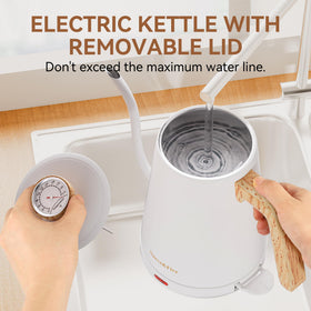 Nueve&Five electric kettle supports daily coffee and tea routines.