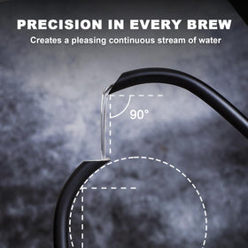 Nueve&Five stainless steel kettle with removable lid for easy cleaning.