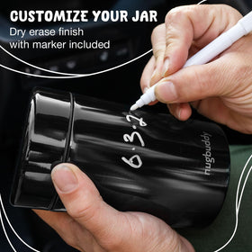 Nugbuddy clear lid offers easy visibility of contents.